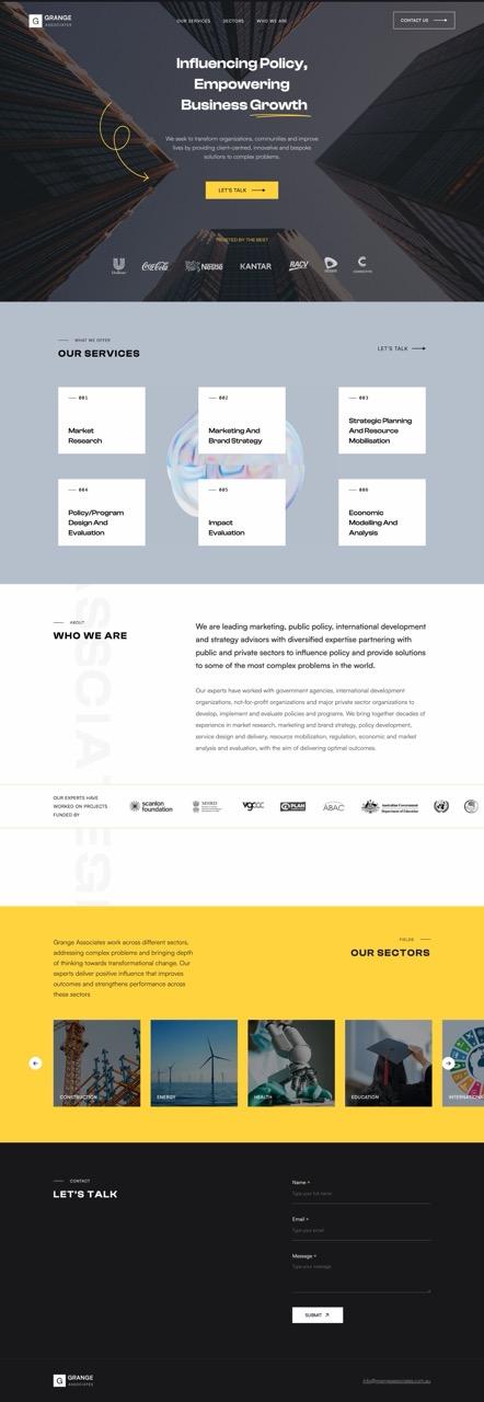 Grange Associates — Policy & strategy