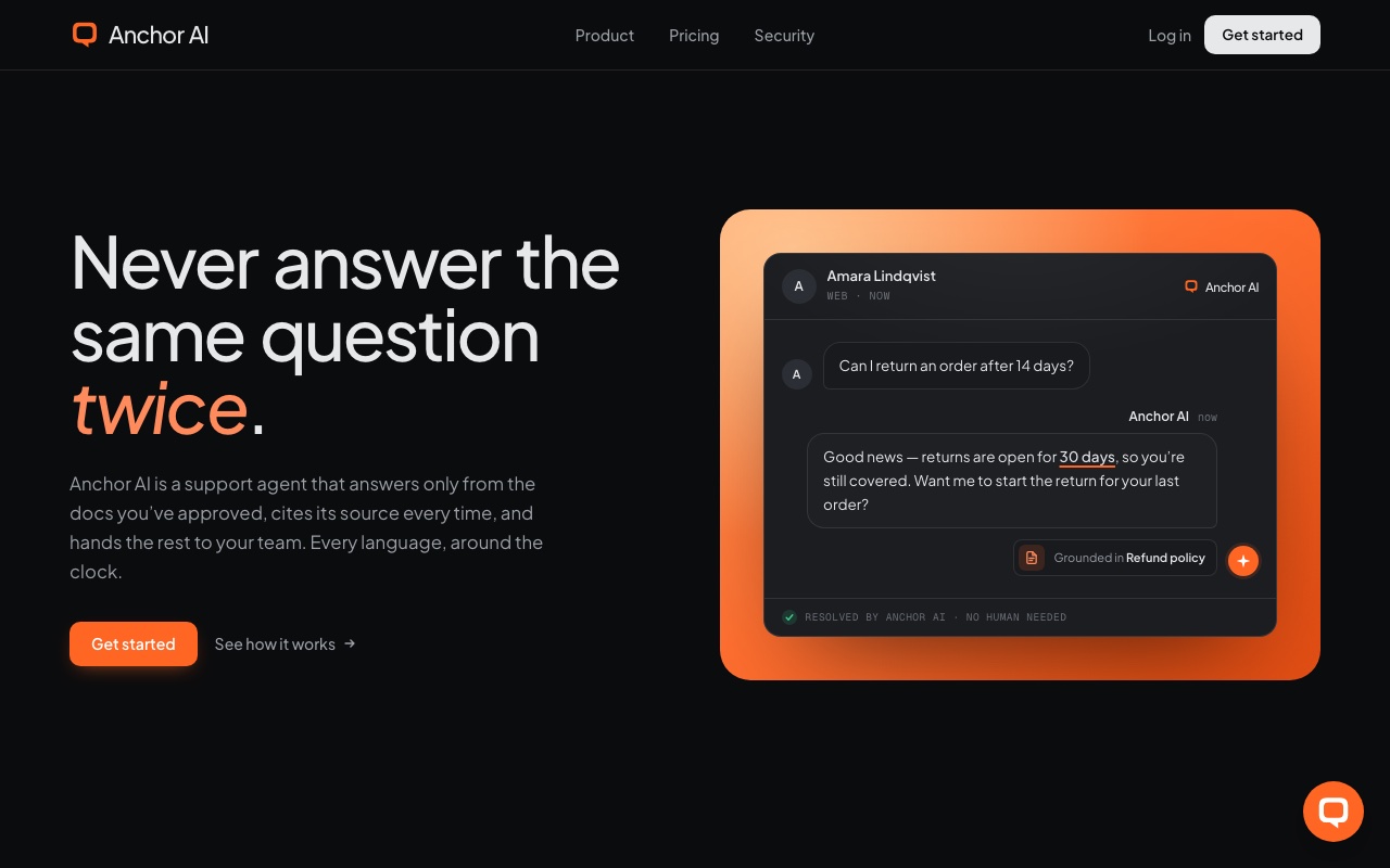 Anchor AI — AI support